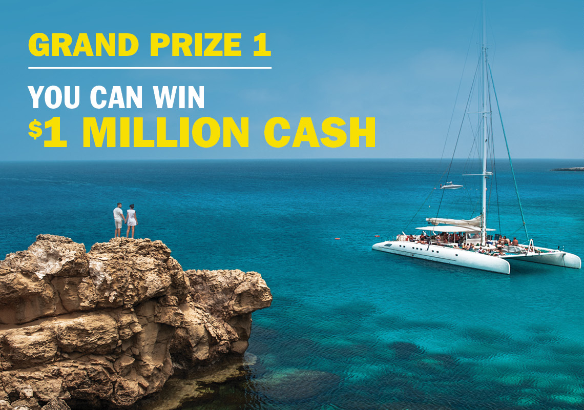 GRAND PRIZE 1 - YOU CAN WIN $1 MILLION CASH
