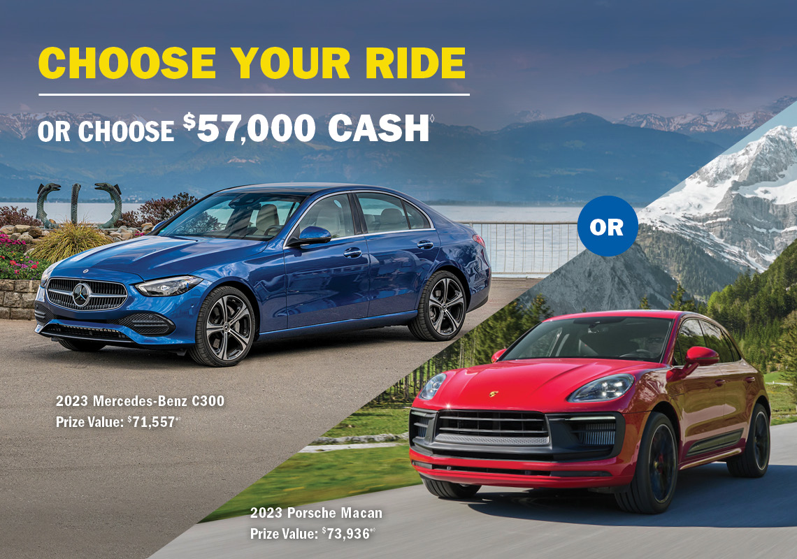Choose your ride, or choose $57,000 cash.