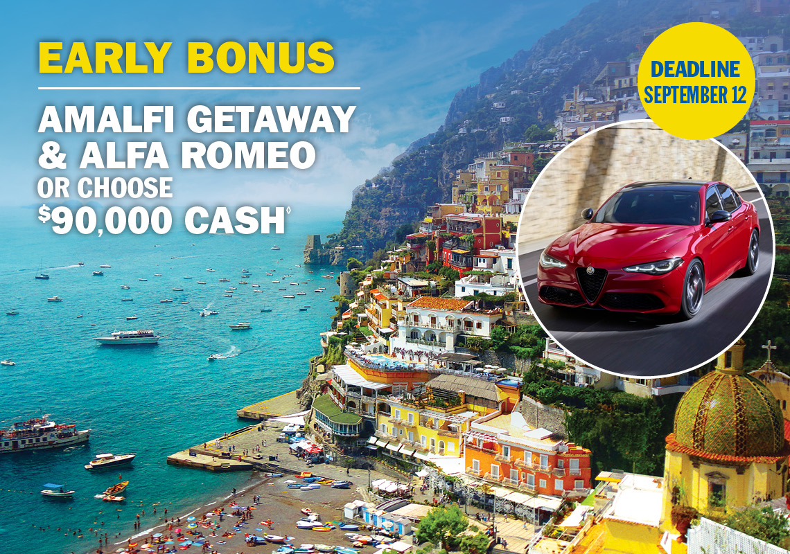 VIP Prize - 10 WINNERS LUXURY CURAÇAO GETAWAY OR CHOOSE $10,000 CASH