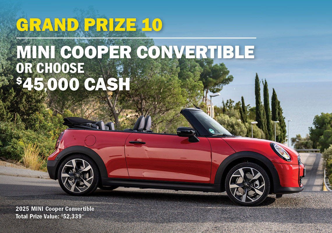 Grand Prize 10 - Concert experience of a lifetime awarded as $55,000 cash.