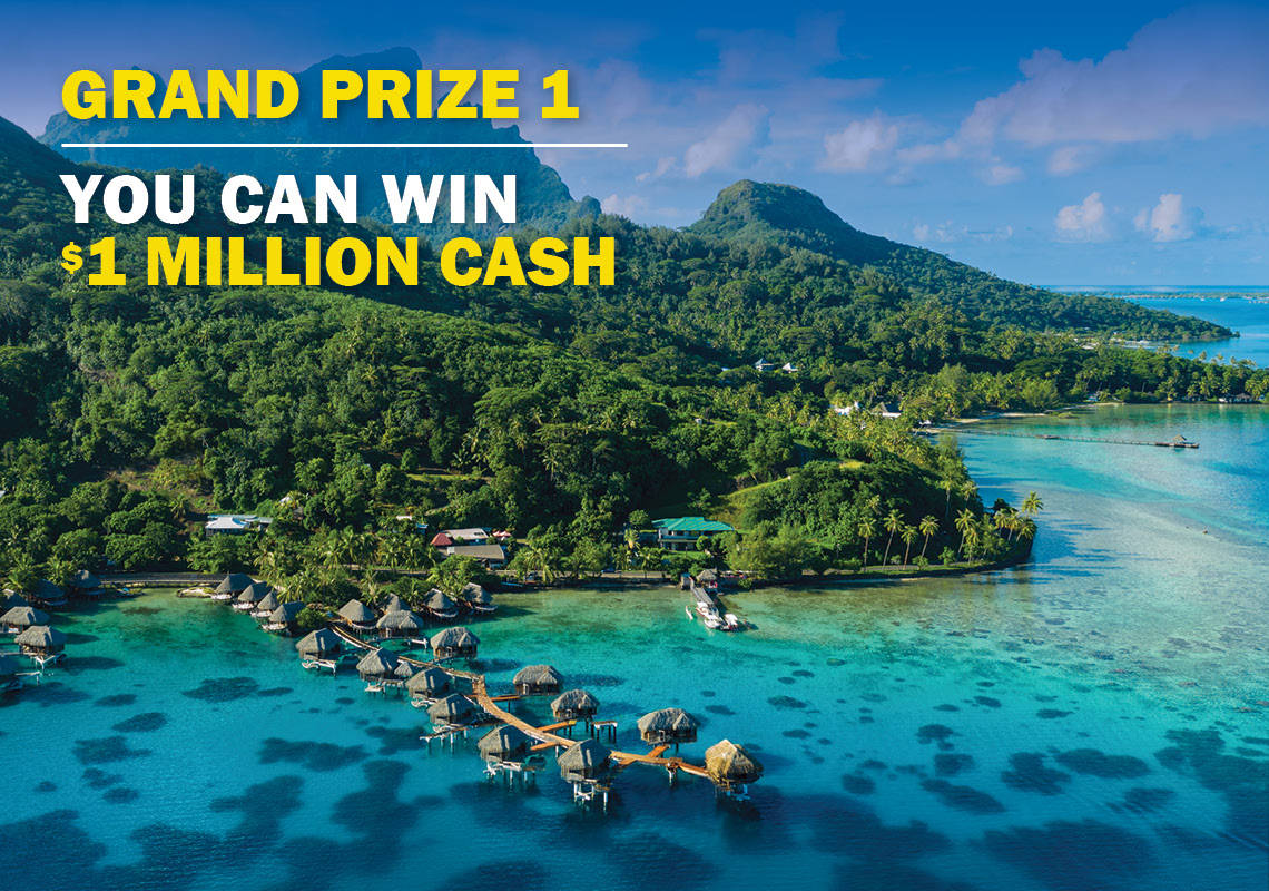 GRAND PRIZE 1 - YOU CAN WIN $1 MILLION CASH