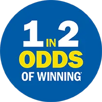 SickKids Lottery 1 in 2 odds of winning.